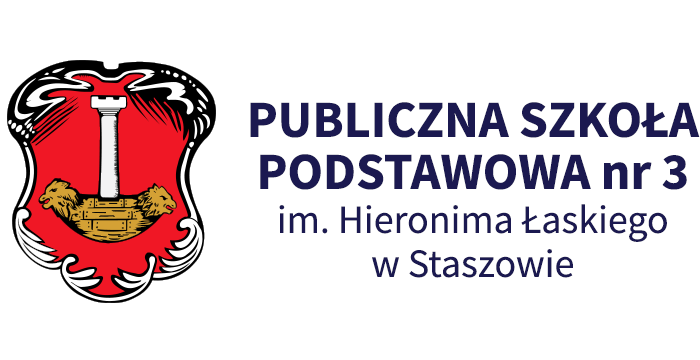 Logo Publicznej Szkoły Podstawowwej nr 3 im. Hieronima Łaskiego