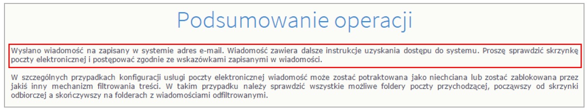 podsumowanie operacji