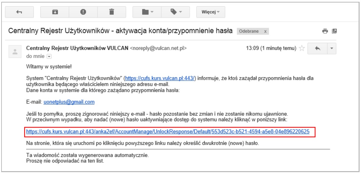aktywacja konta